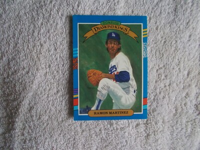 Leaf Donruss 1991 MLB ''RAMON MARTINEZ'' #NO.15 LA Dodgers Trading Card n39