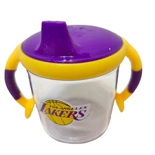 Baby Toddler Sippy Cup Los Angeles Lakers Double Handle Purple Gold