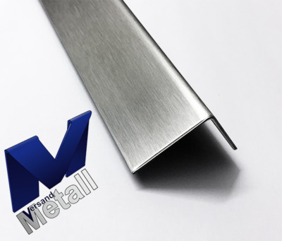 2,5m Edelstahlwinkel Eckschutz gleichschenkelig 2500mm AUSSEN Schliff K320