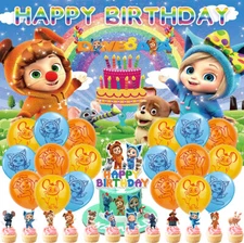 Dave and Ava Party Supplies Birthday Decorations Set Balloons Cake Topper Banner