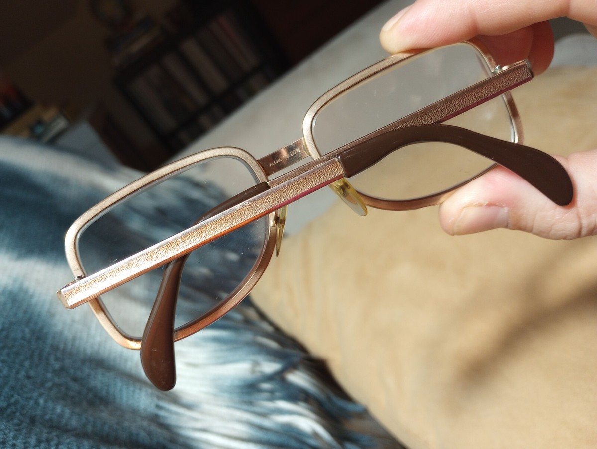 ALGHA 20 アルガワークス ヴィンテージ メガネ ケース付き M99 ALGHA 20 Gold Filled Made in England Eyeglass Frames VINTAGE