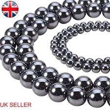 GRADE A QUALITY HEMATITE SHAMBALLA SPACER BEADS SIZES: 4mm 6mm 8mm 10mm 12mm BD5