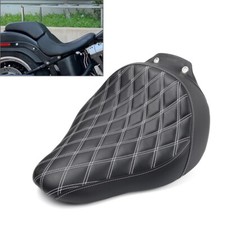 Sella sedile solo pilota moto per Harley Fat Boy FLSTF 2007 2008 2009-2017