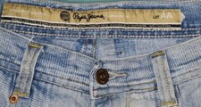 Vintage Pepe Jeans London 36x32 Baggy Distressed Hip Hop Wide Leg Street Rare!