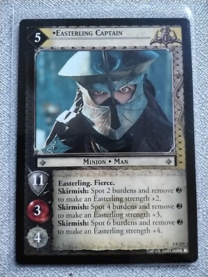 Herr der Ringe TCG CCG TTT 4R225 Easterling Captain neuwertig unbespielt