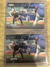 2023 Topps Stadium Club Black Foil & Base Austin Riley Atlanta Braves