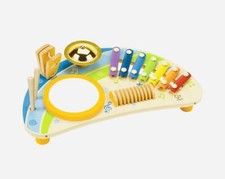 Hape Mighty Mini Band Wooden Percussion Instrument Music Xylophone 4 Pcs 24M 