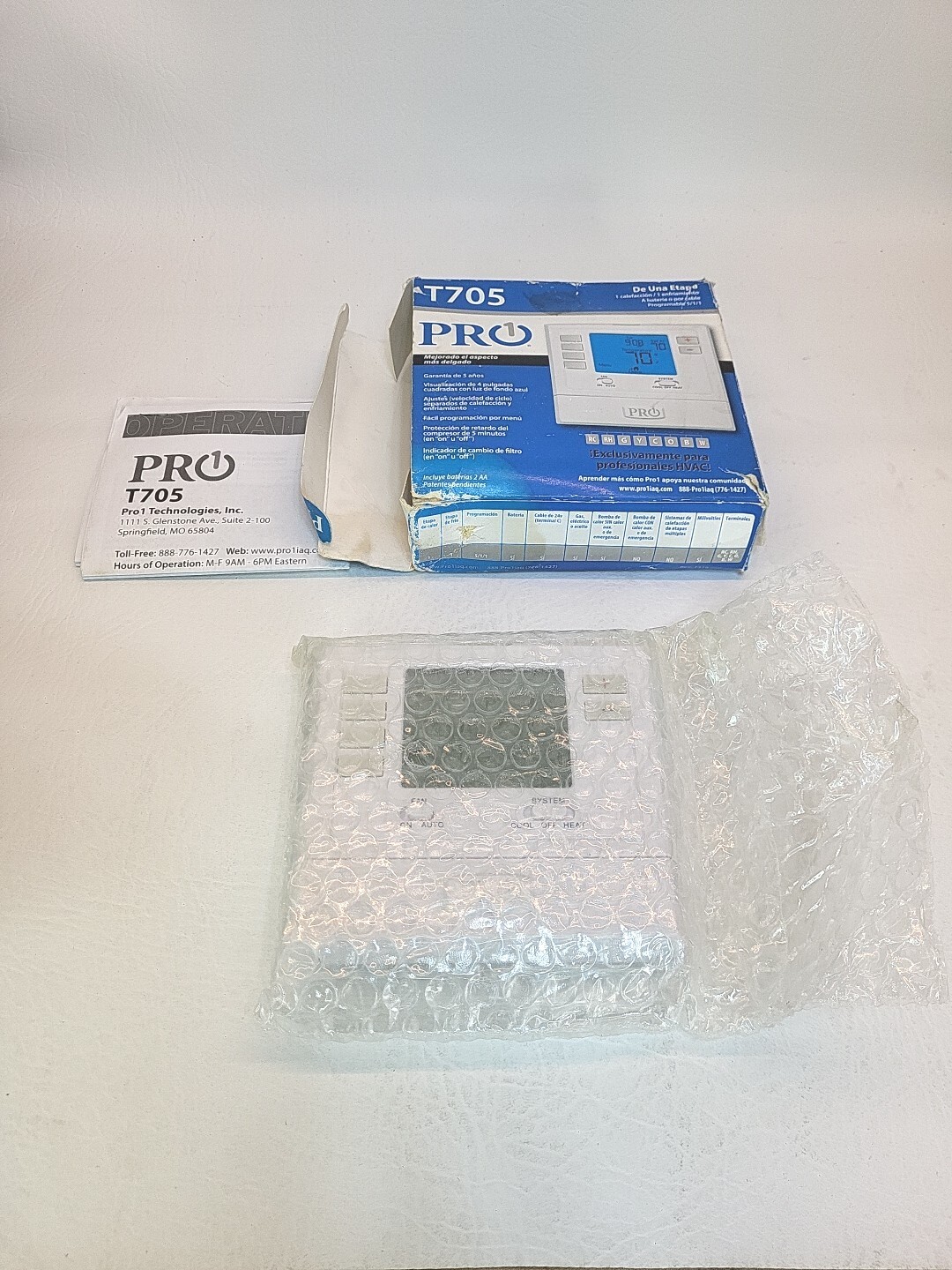 T705 Pro1 IAQ Single Stage 511 day Programmable Electronic Digital