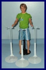 3 NEW White KAISER 2101 Doll Stands For 10" to 12" Action Figues KEN G.I. JOE