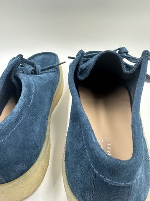 Clarks Originals Wallabee Cup Suede Shoes in Navy Blue Mens Clarks Originals Wallabee Cup Suede Shoes in Navy Blue Mens