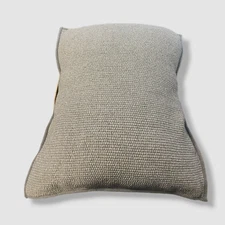 $384 Amity Home Gray Hancock Dutch Euro Weave Sham Pillow 32x39