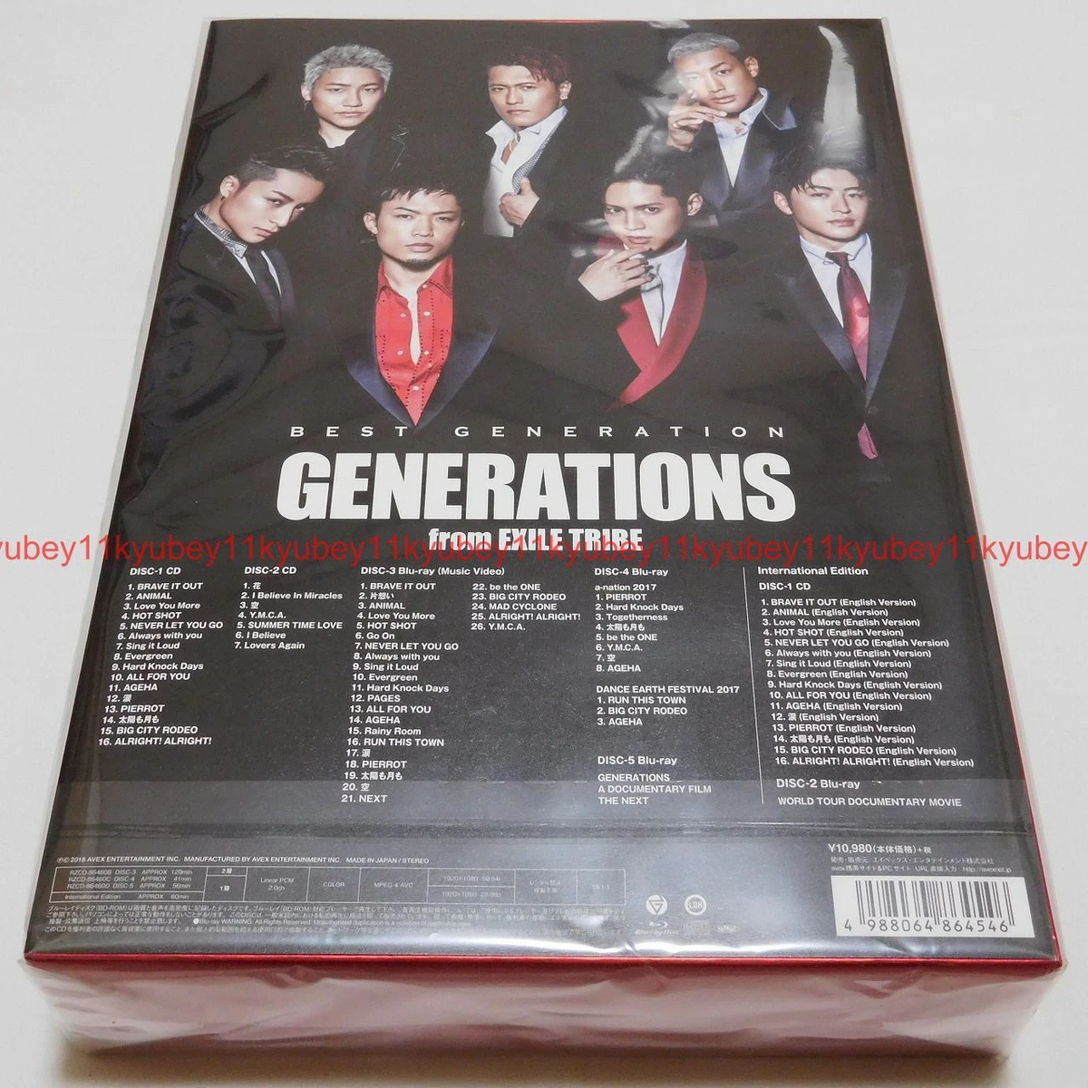 GENERATIONS from EXILE TRIBE BEST GENERATION Limited Edition CD Blu-ray Japan
