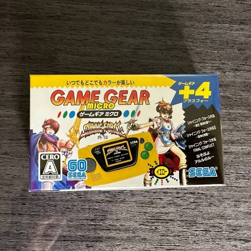 Game Gear Micro Yellow Console SEGA 30th Anniversary Japan Game Sealed - New