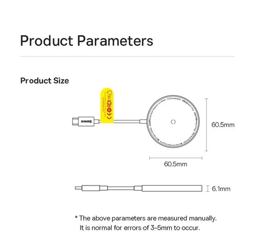 Baseus 15W Magnetic Wireless Charger For iPhone 14 Qi Fast Wireless Charging Pad - Picture 9 of 21