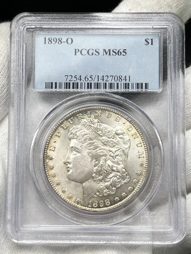 1898-O $1 Morgan Dollar PCGS MS65 New Orleans 90% Silver US Coin
