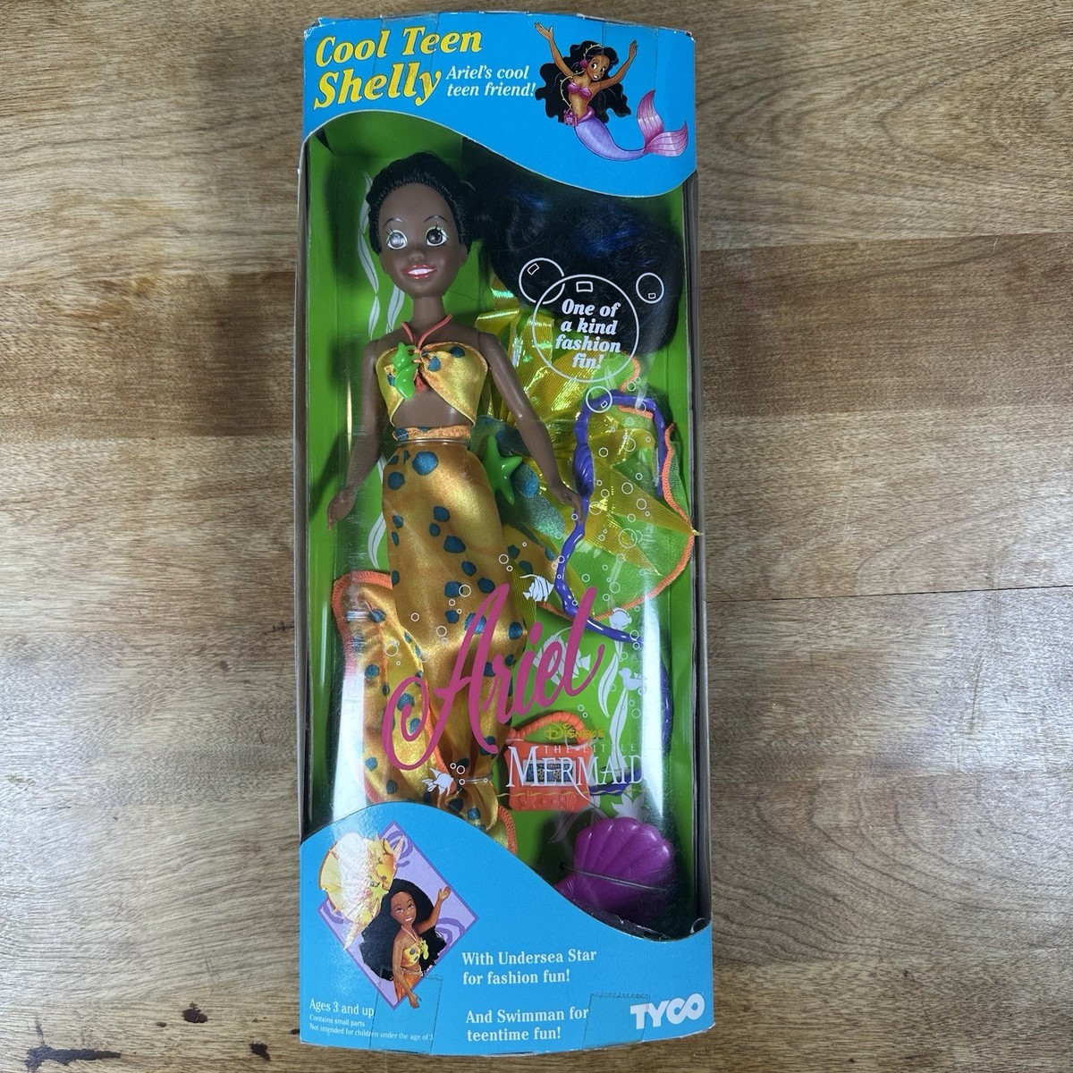 Vintage Little Mermaid COOL TEEN SHELLY Ariel Doll Tyco Disney