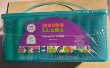 MONDO LLAMA SIDEWALK CHALK 50 PIECES NON TOXIC WITH CARRYING CASE