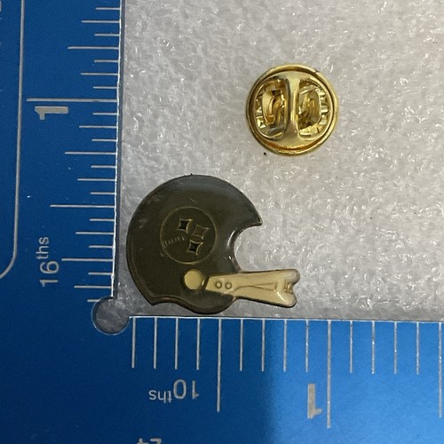 Vintage Pittsburgh Steelers NFL Football Helmet Lapel Pin - Black & Gold - Picture 5 of 6