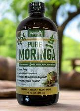Organic Moringa Liquid Extract – Full Spectrum Superfood. By Livingston Naturals