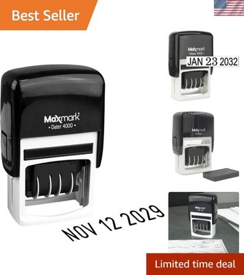 Black Rectangular Dater 4000 Self Inking Date Stamp - 1 Count, Efficient Use