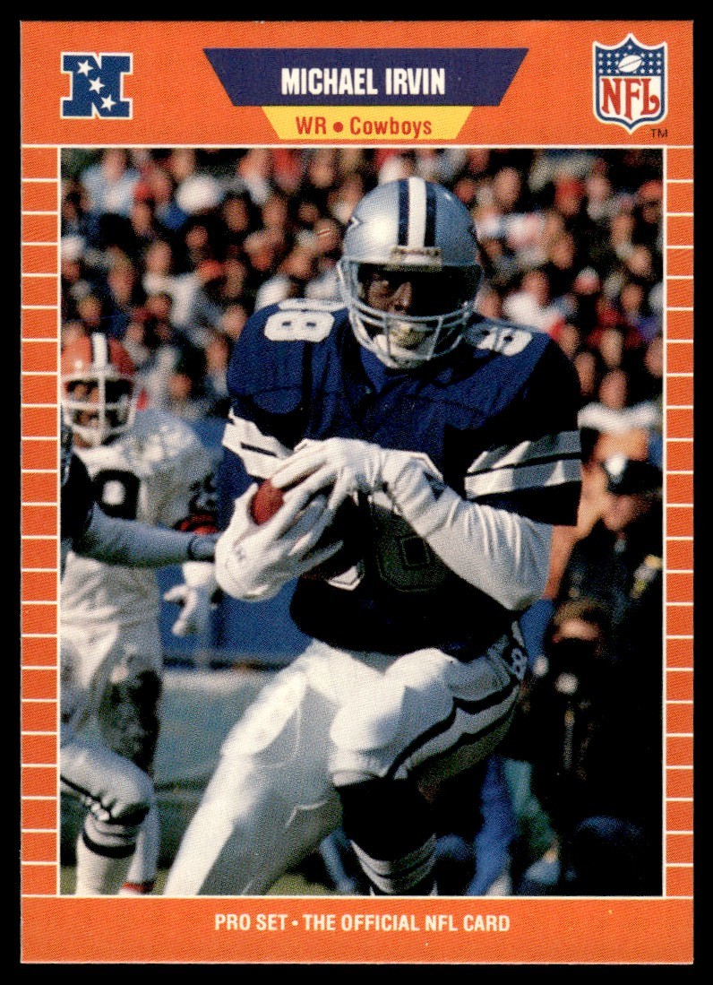 1989 Pro Set Michael Irvin Rookie #89