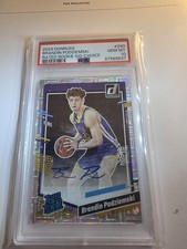 2023 Donruss Brandon Podziemsky Rated Rookie Signature Choice PSA 10