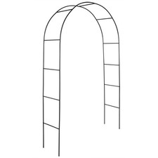 2M Metal Garden Arch Trellis Archway Arbour Frame Support for Climbing Plants