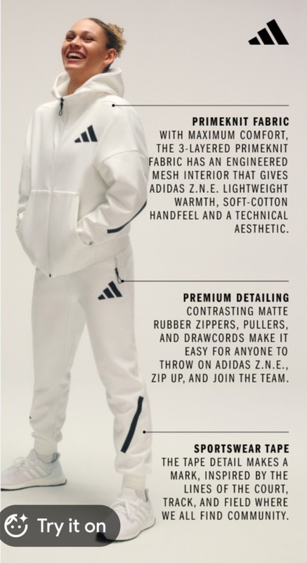 Adidas Women's Z.N.E Hoodie Set XL
