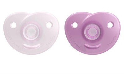 Philips Avent Soothie Heart Pacifier, 0-3 Months, Pink/Light Pink, 2 Pack