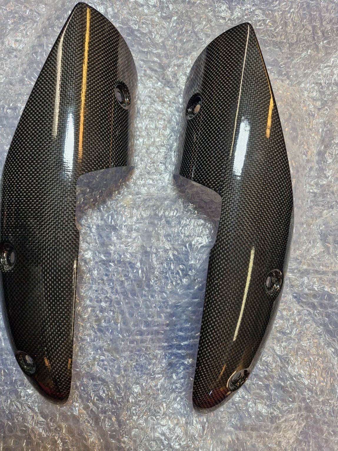 Protection échappement carbone anti-chaleur pour moto Ducati Monster 796