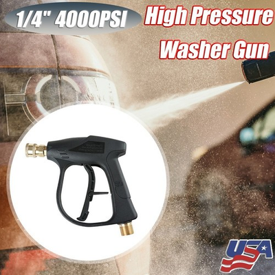 #ad 4000PSI 1 4quot; High Pressure Car Power Washer Gun Spray Wand Short $9.89