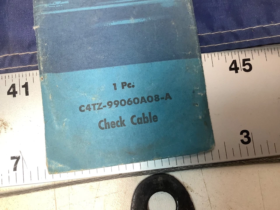Nuevo de Lote Antiguo 1964 1967 1970 1972 Ford F100 F250 F350 camión caja de herramientas lado cable de verificación Foto 3 de 3