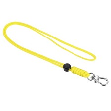 19" Paracord Lanyard Clasp Necklace Badge Holder Strap Keychain Cord Yellow