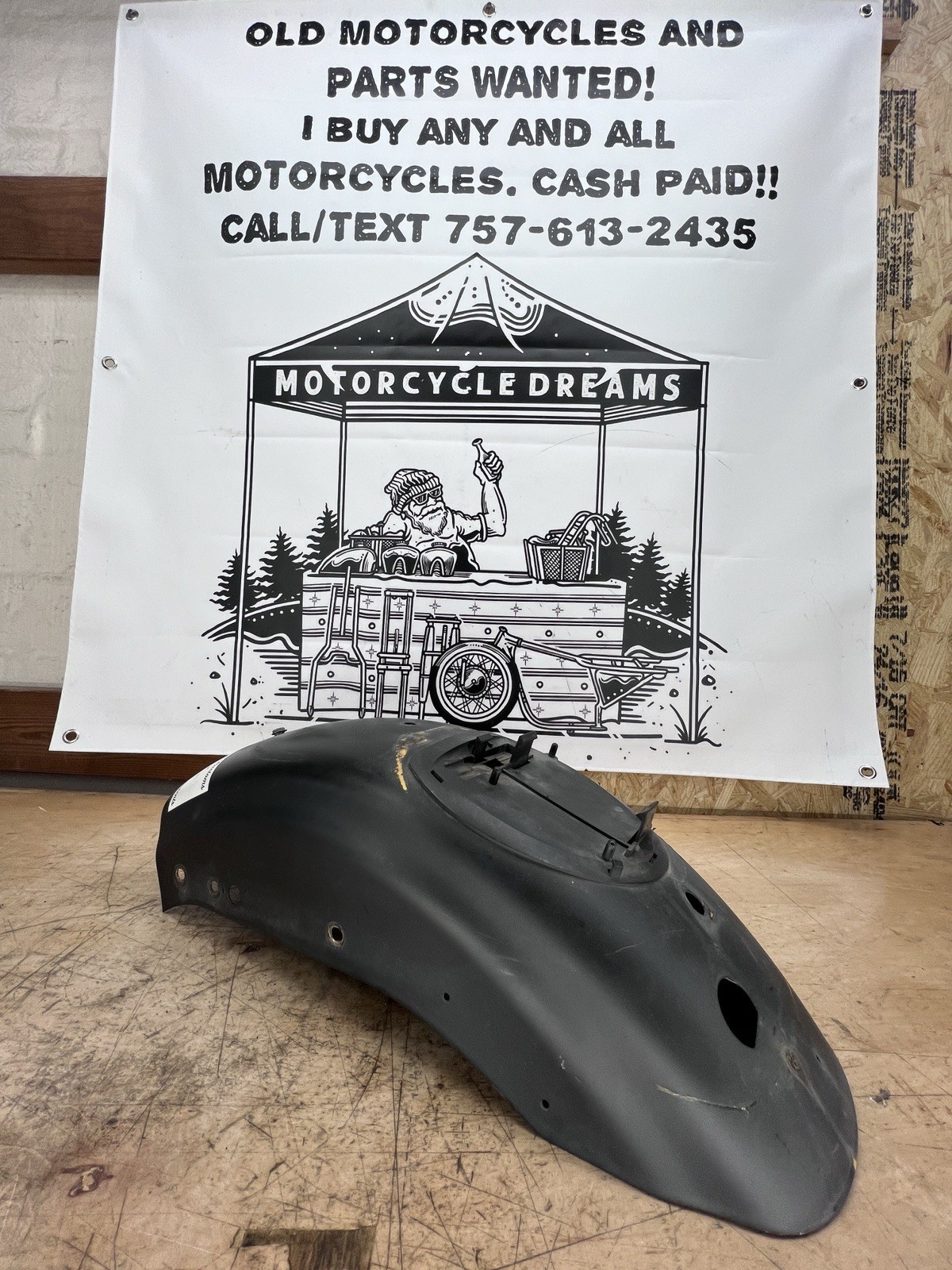 Harley Davidson Sportster Rear Fender MODIFIED CUT DOWN