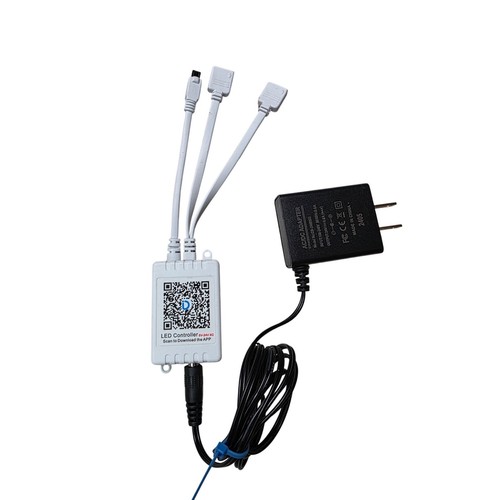Smart LED Controller 5V-24V XC with 24V AC Adapter Power Supply App Control H3