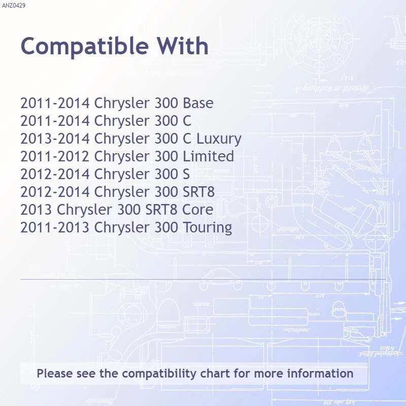 Juego de faros proyectores de lente transparente cromados para Chrysler 300 2011-14 [estilo tablón] Foto 3 de 4