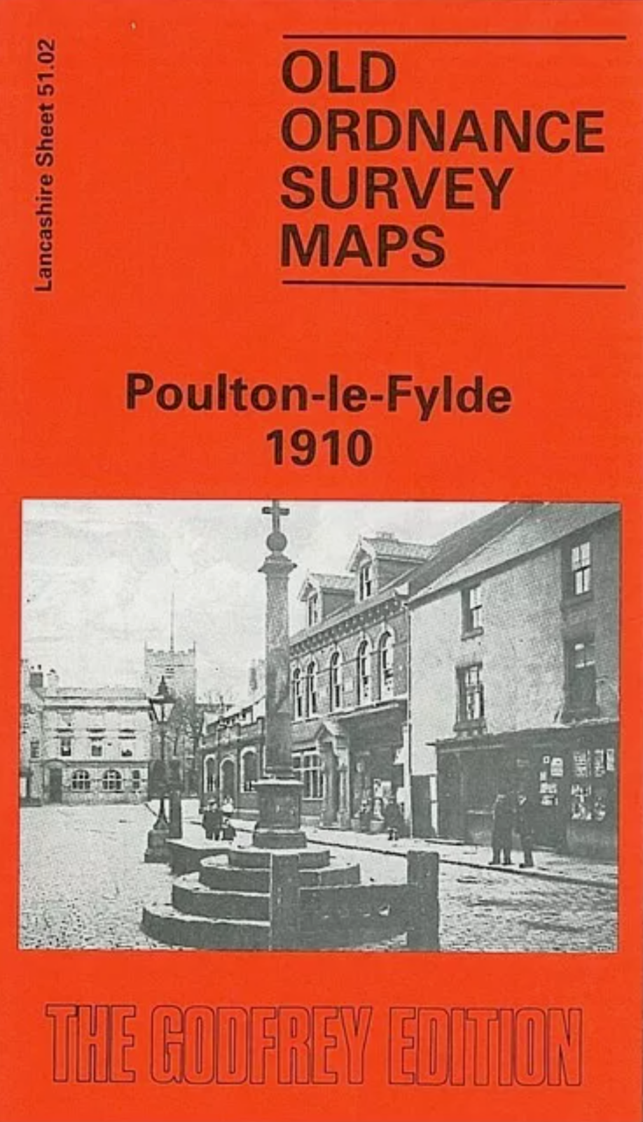 MAP OF Poulton-le-Fylde 1910 Lancashire Sheet 51.02 by Martin Ramsbottom NEW