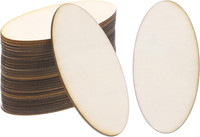 20X10Mm HolzstüCke 30 StüCk Unbearbeitete Ovale Holzformen Leere Holzausstanzung