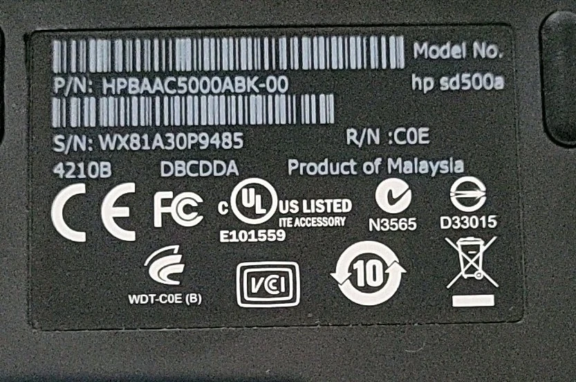 HP SimpleSave SD500A Black 500GB USB 2.0 Portable 2.5-inch External Hard Drive - Image 3 of 4