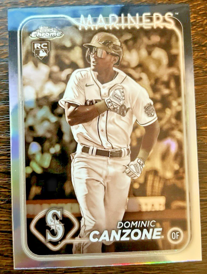 2024 Topps Chrome Dominic Canzone Sepia Refractor #133 Seattle Mariners (RC)