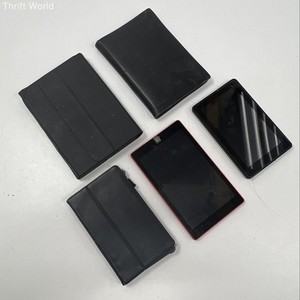 Mixed Tablet Lot 5 Pieces Amazon Kindle Fire Samsung B&N Nook For Parts Untested