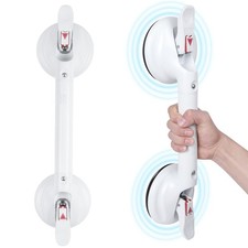 19inch Suction Shower Grab Bar, Portable Shower Handle Bar Suction Grip Bar B...