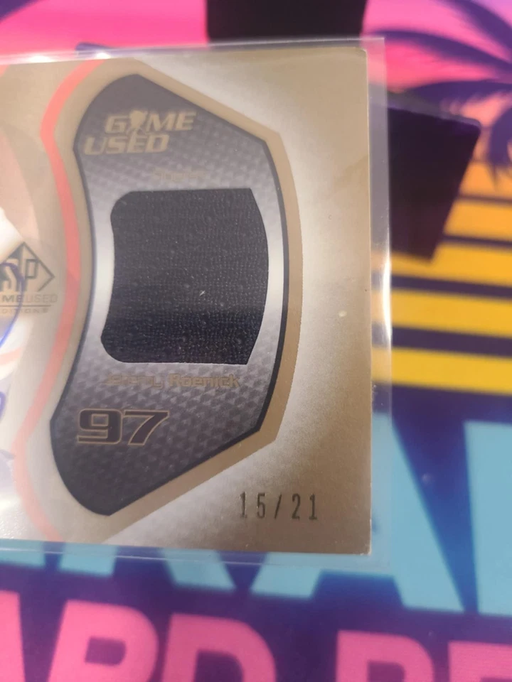 JEREMY ROENICK 2004 UPPER DECK SP GAME USED JERSEY AUTO GOLD SP 15/21 VERY RARE! - Image 3 of 3
