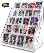 Trading Card Display Stand,Vertical Holder for Baseball Basketball Sports Graded