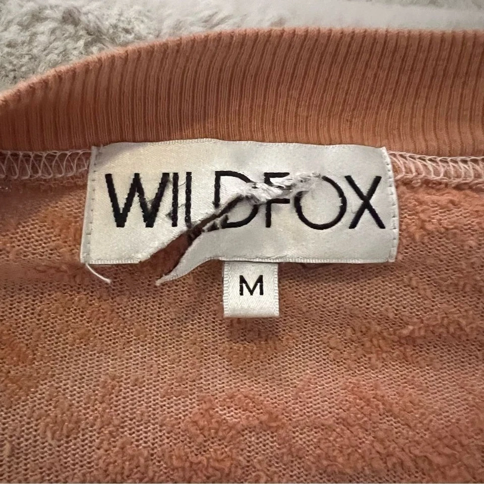 Sudadera Wildfox I Love Camping Burnout Suelta Playa Jersey Naranja Gráfico M Foto 4 de 4