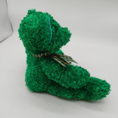 Russ Ferguson grüner Teddybär St. Patricks Day gelber Kleeblatt Plüschtier Stofftier 6 Zoll - Bild 6 von 7