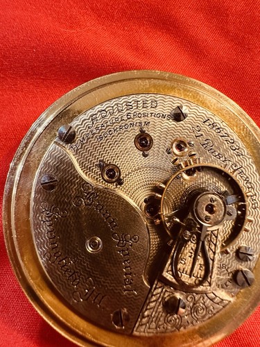Vintage 1906 Illinois 18s/21j Model 6 Bunn Special Gold Pocket Watch Serviced - Picture 11 of 14