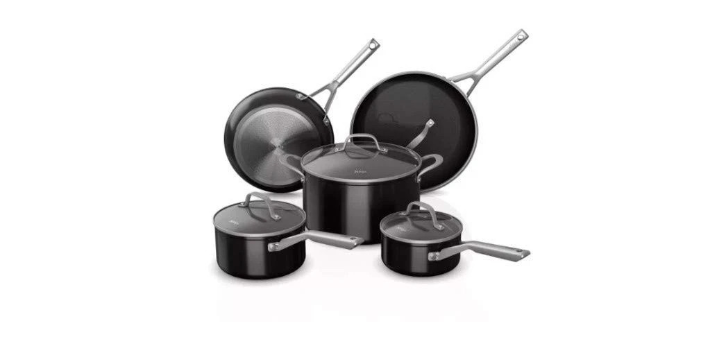 Ninja Foodi Never Stick 9Pc Nonstick Cookware Set (9, Black)