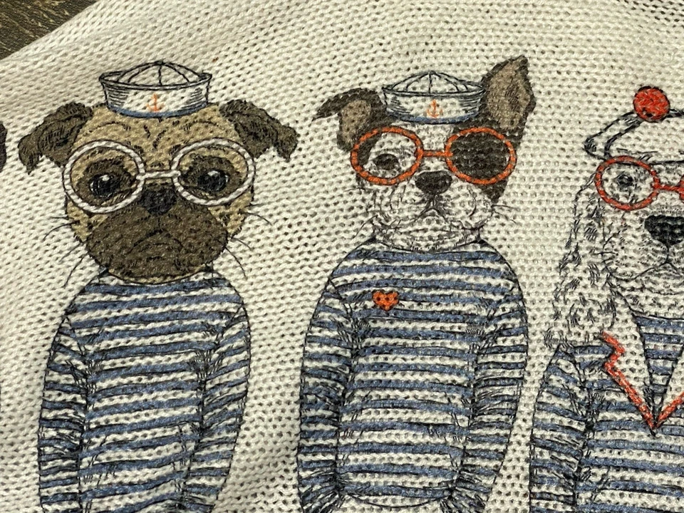 Suéter Náutico a Rayas para Damas - Perros Marineros Talla 1XL - NUEVO SIN ETIQUETAS Foto 4 de 4