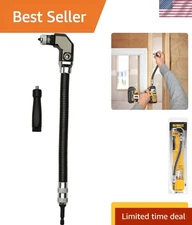 Right Angle Drill Attachment 12-Inch Black